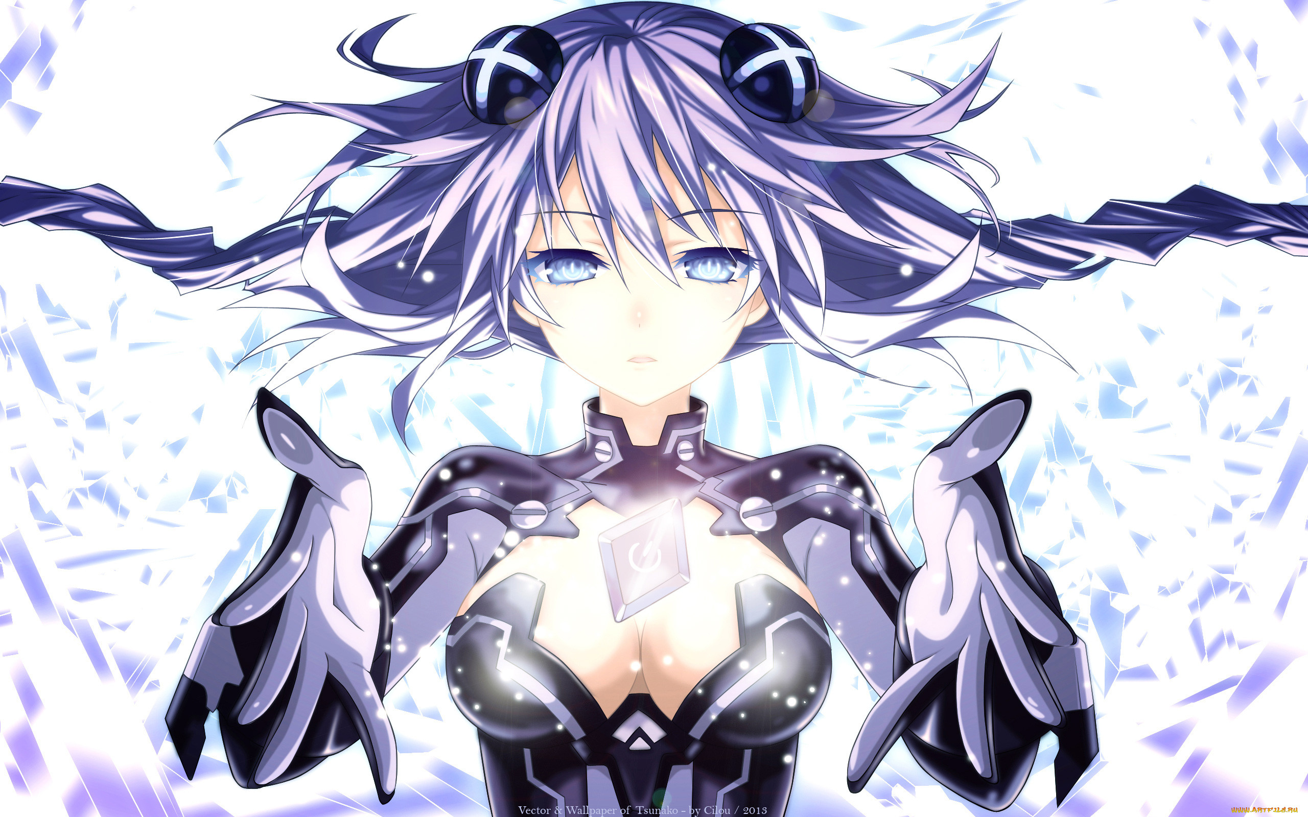 , hyperdimension neptunia, , , , , cilou, purple, heart, 